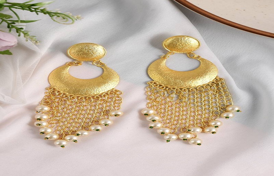 gold earrings design